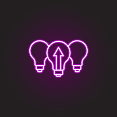 Poster - Remote control neon style icon. Simple thin line, outline vector of food and drink icons for ui and ux, website or mobile application