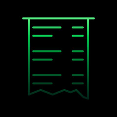 Poster - Check nolan icon. Simple thin line, outline vector of e-commerce icons for ui and ux, website or mobile application