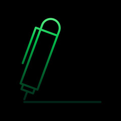 Poster - Signature pen nolan icon. Simple thin line, outline vector of e-commerce icons for ui and ux, website or mobile application