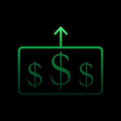 Poster - Price increase nolan icon. Simple thin line, outline vector of e-commerce icons for ui and ux, website or mobile application