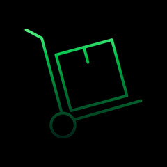Poster - Trolley goods nolan icon. Simple thin line, outline vector of e-commerce icons for ui and ux, website or mobile application