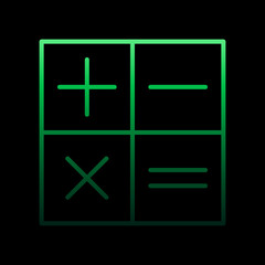 Poster - Calculator nolan icon. Simple thin line, outline vector of e-commerce icons for ui and ux, website or mobile application