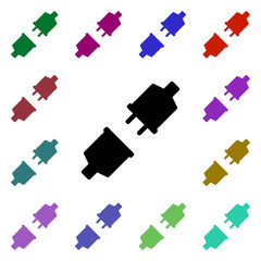 Poster - Connection multi color style icon. Simple glyph, flat vector of web icons for ui and ux, website or mobile application