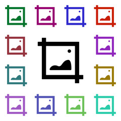 Poster - Image multi color style icon. Simple glyph, flat vector of web icons for ui and ux, website or mobile application