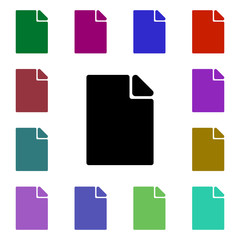 Poster - Paper multi color style icon. Simple glyph, flat vector of web icons for ui and ux, website or mobile application