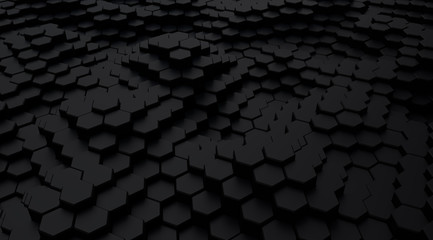 Poster - Abstract hexagonal background.