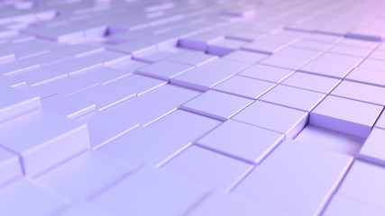 Poster - Abstract cubic background. 3d rendering illustration