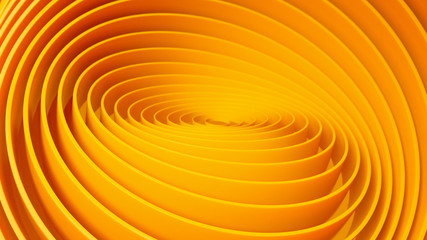 Poster - abstract background. orange curvy ribbons.