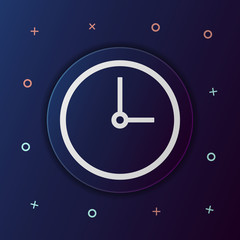 Poster - Clock nolan button icon. Simple thin line, outline vector of web icons for ui and ux, website or mobile application