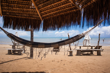 Hammock in Encanto beach in Morro de São Paulo