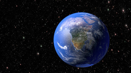 Wall Mural - flying above the surface of planet earth