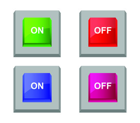 Poster - button on off