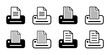 drukarka zestaw ikon