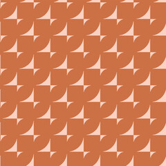 Geometric abstract pattern in retro 50's pallete