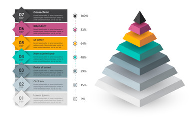 Wall Mural - Vector infographic template