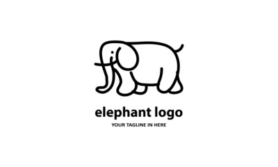 The concept of modern Sderhana elephant logo design is easy to remember	