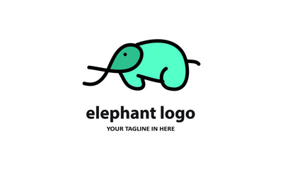 The concept of modern Sderhana elephant logo design is easy to remember	