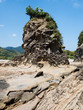 Sandstone rock formations at Tatsukushi coast - a natural scenic landmark near Tosashimizu, Kochi prefecture, Japan
