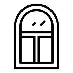 Poster - Classic window icon. Outline classic window vector icon for web design isolated on white background