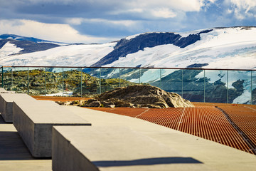 Sticker - Dalsnibba viewpoint and mountains view, Norway