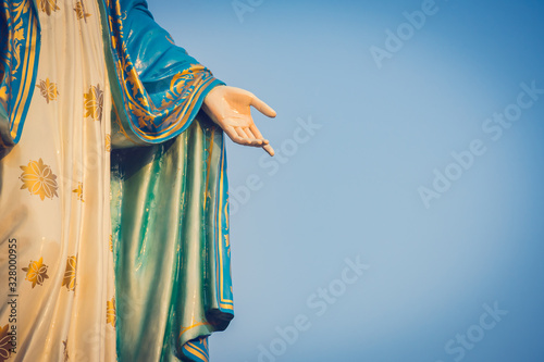 Fotomural The blessed Virgin Mary statue figure