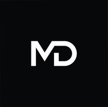 Initial Based Modern And Minimal Logo. MD DM Letter Trendy Fonts Monogram Icon Symbol. Universal Professional Elegant Luxury Alphabet Vector Design
