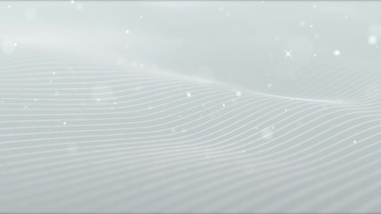 Poster - light white silver wave beautiful particle background business corporate digital wave shiny surface