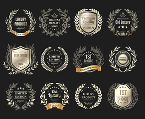 Wall Mural - awards emblems realistic set