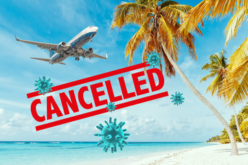 Cancellation of flights by the Coronavirus.