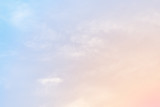 Fototapeta Zachód słońca - cloud background with a pastel colour