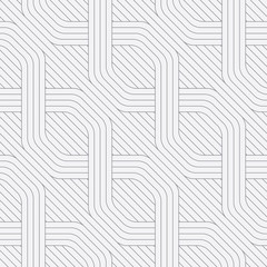 abstract chain seamless pattern, round rectangle interlocking pattern background, retro pattern, vec