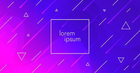 Poster - Abstract dynamic trendy background. Cool gradient backdrop vector design.