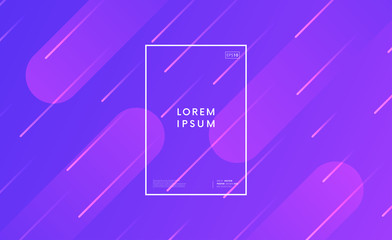 Aufkleber - Minimal trendy gradient background. Dynamic shapes backdrop vector design.