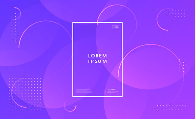 Aufkleber - Trendy geometric background. Abstract gradient backdrop with shapes.