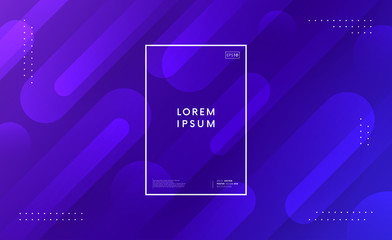 Aufkleber - Minimal geometric trendy background. Dynamic shapes vector composition. Abstract gradient backdrop.