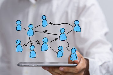 abstract technology group and data.