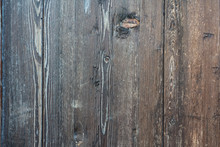 Rustic Grey-brown Wooden Background With Knotholes