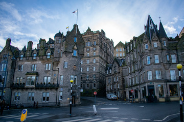 old building in edinburgh city