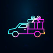 © Anar - gift delivery in nolan style icon. Simple thin line, outline vector of cargo logistic icons for ui and ux, website or mobile application