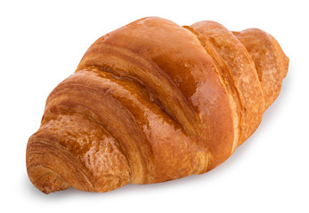 croissant baking isolated on white