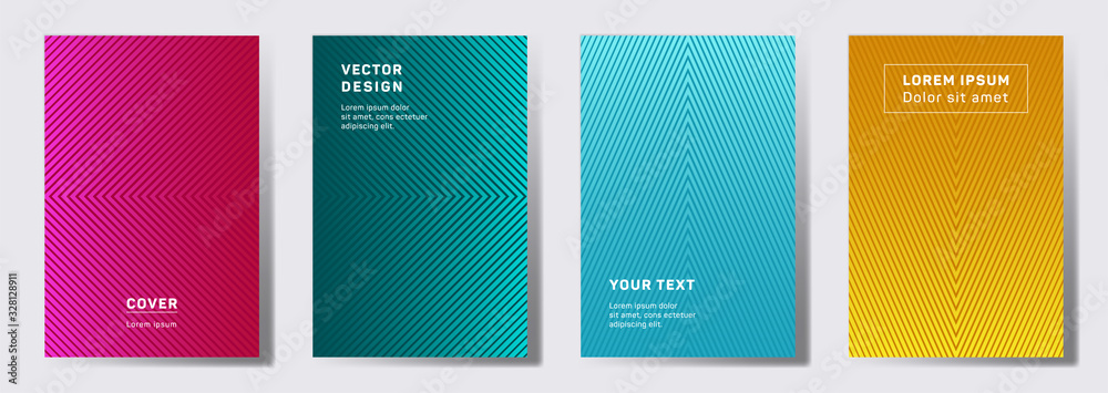 Geometric lines patterns with edges, angles. Stock Vector | Adobe Stock