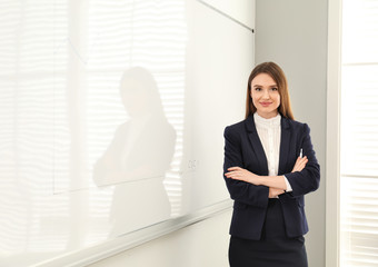 Sticker - Professional business trainer near whiteboard in office