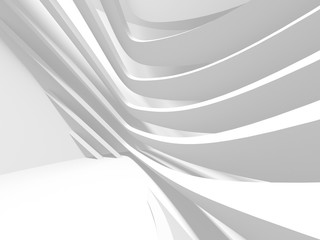 Abstract White Architecture Design Concept