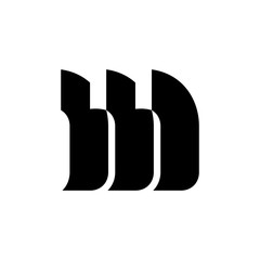 Fototapete - Letter M logo. Icon design. Template elements - vector sign