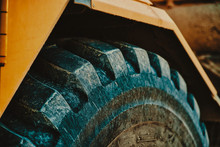 Large Tractor Tire Up-close