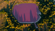 © Yakov Knyazev/Stocksy - pink chemical lakes with a narrow path in-between