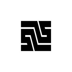 Fototapete - Abstract logo. Icon design. Template elements - vector sign