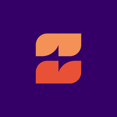Poster - Colorful abstract logo. Icon design. Template elements - vector sign