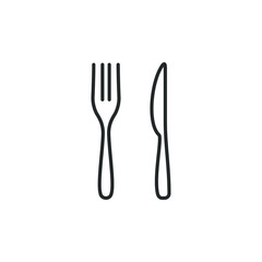 Poster - cutlery icon template color editable. cutlery symbol vector sign isolated on white background illustration for graphic and web design.