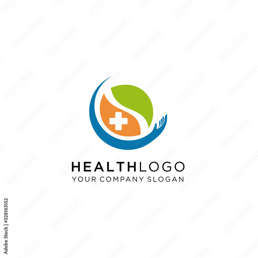 Healthy life vector logo template, Healthy - vector logo template ...